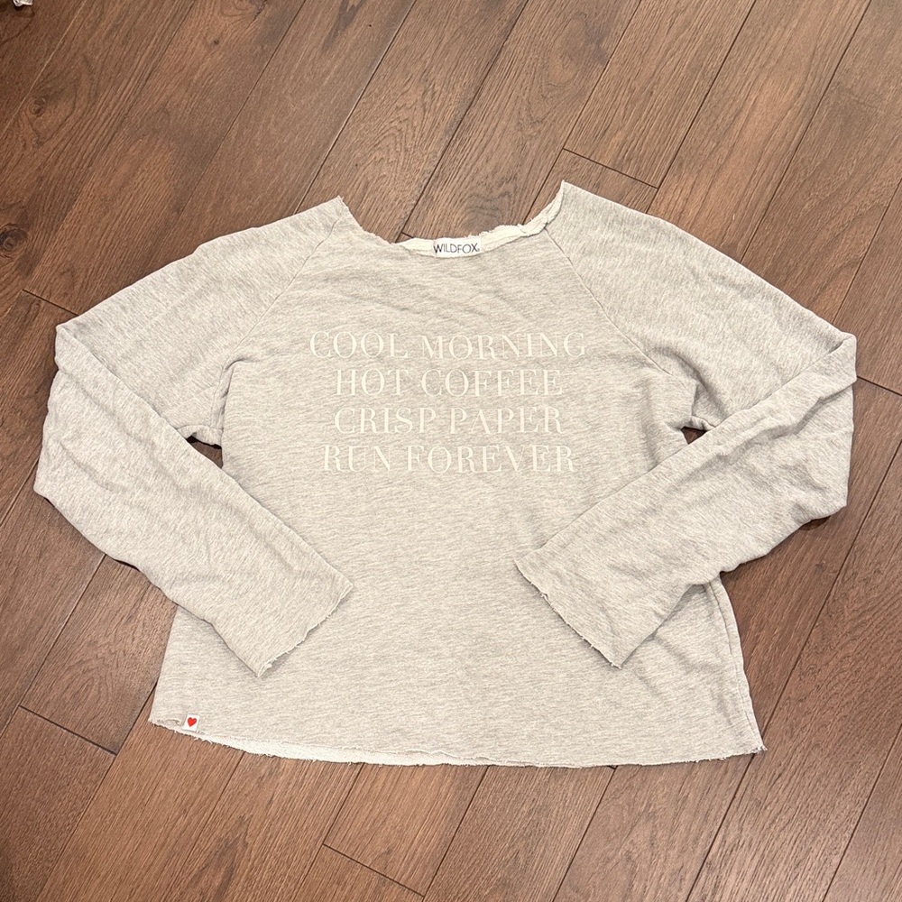 Wildfox Couture Foxexercise Run Forever sweatshirt C5-006